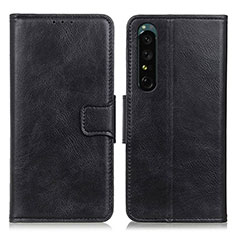 Coque Portefeuille Livre Cuir Etui Clapet M09L pour Sony Xperia 1 IV Noir