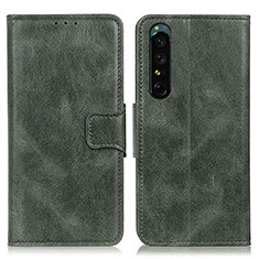 Coque Portefeuille Livre Cuir Etui Clapet M09L pour Sony Xperia 1 IV Vert