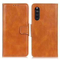 Coque Portefeuille Livre Cuir Etui Clapet M09L pour Sony Xperia 10 III Lite Marron