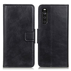 Coque Portefeuille Livre Cuir Etui Clapet M09L pour Sony Xperia 10 III Lite Noir