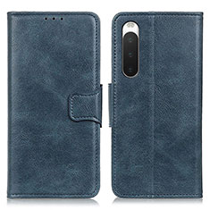 Coque Portefeuille Livre Cuir Etui Clapet M09L pour Sony Xperia 10 IV Bleu