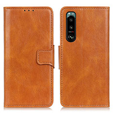 Coque Portefeuille Livre Cuir Etui Clapet M09L pour Sony Xperia 5 III Marron