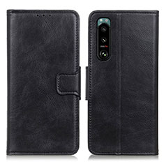 Coque Portefeuille Livre Cuir Etui Clapet M09L pour Sony Xperia 5 III Noir