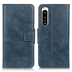 Coque Portefeuille Livre Cuir Etui Clapet M09L pour Sony Xperia 5 IV Bleu