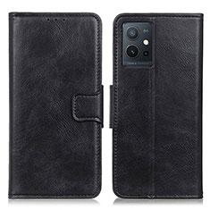 Coque Portefeuille Livre Cuir Etui Clapet M09L pour Vivo T1 5G India Noir