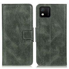 Coque Portefeuille Livre Cuir Etui Clapet M09L pour Wiko Y52 Vert