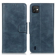 Coque Portefeuille Livre Cuir Etui Clapet M09L pour Wiko Y82 Bleu