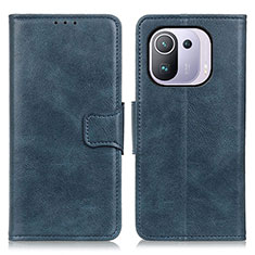 Coque Portefeuille Livre Cuir Etui Clapet M09L pour Xiaomi Mi 11 Pro 5G Bleu