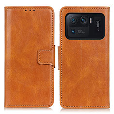 Coque Portefeuille Livre Cuir Etui Clapet M09L pour Xiaomi Mi 11 Ultra 5G Marron