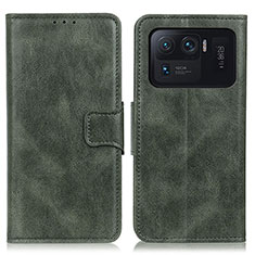 Coque Portefeuille Livre Cuir Etui Clapet M09L pour Xiaomi Mi 11 Ultra 5G Vert