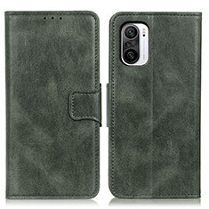 Coque Portefeuille Livre Cuir Etui Clapet M09L pour Xiaomi Mi 11i 5G Vert