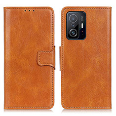 Coque Portefeuille Livre Cuir Etui Clapet M09L pour Xiaomi Mi 11T 5G Marron