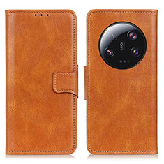 Coque Portefeuille Livre Cuir Etui Clapet M09L pour Xiaomi Mi 13 Ultra 5G Marron