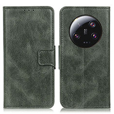 Coque Portefeuille Livre Cuir Etui Clapet M09L pour Xiaomi Mi 13 Ultra 5G Vert