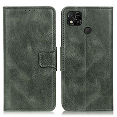 Coque Portefeuille Livre Cuir Etui Clapet M09L pour Xiaomi POCO C3 Vert