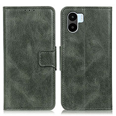 Coque Portefeuille Livre Cuir Etui Clapet M09L pour Xiaomi Poco C51 Vert