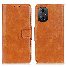 Coque Portefeuille Livre Cuir Etui Clapet M09L pour Xiaomi Poco M4 5G Marron