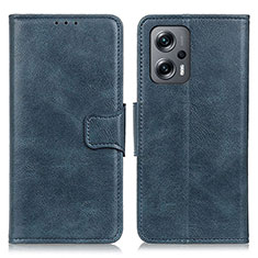 Coque Portefeuille Livre Cuir Etui Clapet M09L pour Xiaomi Poco X4 GT 5G Bleu