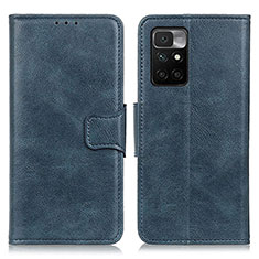 Coque Portefeuille Livre Cuir Etui Clapet M09L pour Xiaomi Redmi 10 (2022) Bleu