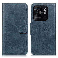 Coque Portefeuille Livre Cuir Etui Clapet M09L pour Xiaomi Redmi 10 Power Bleu