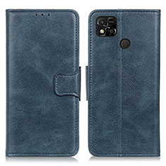 Coque Portefeuille Livre Cuir Etui Clapet M09L pour Xiaomi Redmi 9C Bleu