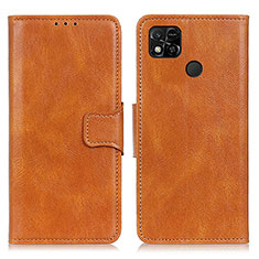 Coque Portefeuille Livre Cuir Etui Clapet M09L pour Xiaomi Redmi 9C Marron