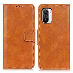 Coque Portefeuille Livre Cuir Etui Clapet M09L pour Xiaomi Redmi K40 Pro 5G Marron