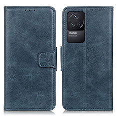 Coque Portefeuille Livre Cuir Etui Clapet M09L pour Xiaomi Redmi K50 5G Bleu