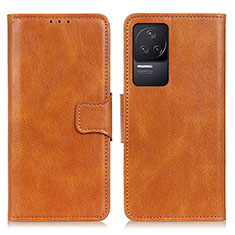 Coque Portefeuille Livre Cuir Etui Clapet M09L pour Xiaomi Redmi K50 5G Marron