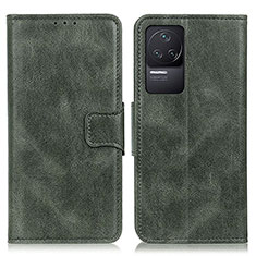 Coque Portefeuille Livre Cuir Etui Clapet M09L pour Xiaomi Redmi K50 5G Vert