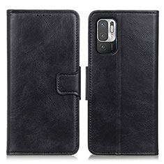 Coque Portefeuille Livre Cuir Etui Clapet M09L pour Xiaomi Redmi Note 10 5G Noir