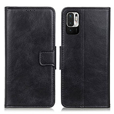 Coque Portefeuille Livre Cuir Etui Clapet M09L pour Xiaomi Redmi Note 10 JE 5G Noir