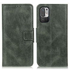 Coque Portefeuille Livre Cuir Etui Clapet M09L pour Xiaomi Redmi Note 10T 5G Vert