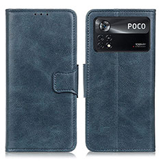 Coque Portefeuille Livre Cuir Etui Clapet M09L pour Xiaomi Redmi Note 11E Pro 5G Bleu