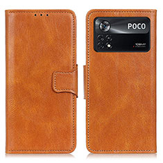 Coque Portefeuille Livre Cuir Etui Clapet M09L pour Xiaomi Redmi Note 11E Pro 5G Marron