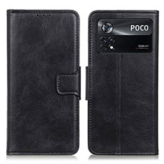 Coque Portefeuille Livre Cuir Etui Clapet M09L pour Xiaomi Redmi Note 11E Pro 5G Noir