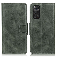 Coque Portefeuille Livre Cuir Etui Clapet M09L pour Xiaomi Redmi Note 11S 4G Vert