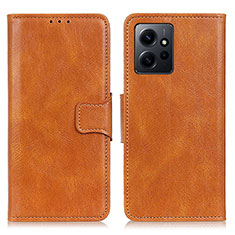 Coque Portefeuille Livre Cuir Etui Clapet M09L pour Xiaomi Redmi Note 12 4G Marron