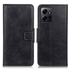 Coque Portefeuille Livre Cuir Etui Clapet M09L pour Xiaomi Redmi Note 12 4G Noir