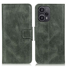 Coque Portefeuille Livre Cuir Etui Clapet M09L pour Xiaomi Redmi Note 12 Turbo 5G Vert