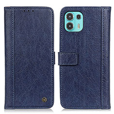 Coque Portefeuille Livre Cuir Etui Clapet M10L pour Motorola Moto Edge 20 Lite 5G Bleu