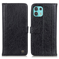 Coque Portefeuille Livre Cuir Etui Clapet M10L pour Motorola Moto Edge 20 Lite 5G Noir