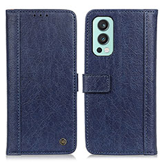 Coque Portefeuille Livre Cuir Etui Clapet M10L pour OnePlus Nord 2 5G Bleu