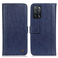 Coque Portefeuille Livre Cuir Etui Clapet M10L pour Oppo A53s 5G Bleu