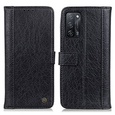 Coque Portefeuille Livre Cuir Etui Clapet M10L pour Oppo A53s 5G Noir