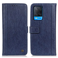 Coque Portefeuille Livre Cuir Etui Clapet M10L pour Oppo A54 4G Bleu