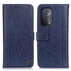 Coque Portefeuille Livre Cuir Etui Clapet M10L pour Oppo A54 5G Bleu
