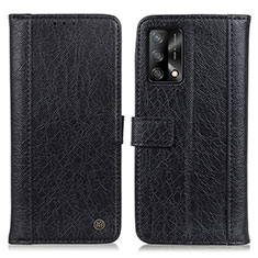 Coque Portefeuille Livre Cuir Etui Clapet M10L pour Oppo A74 4G Noir