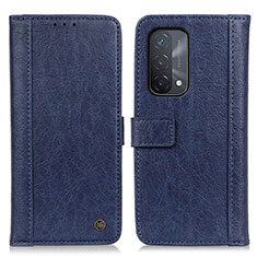 Coque Portefeuille Livre Cuir Etui Clapet M10L pour Oppo A74 5G Bleu