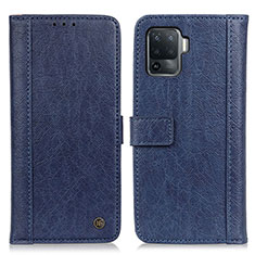 Coque Portefeuille Livre Cuir Etui Clapet M10L pour Oppo A94 4G Bleu